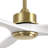72" Solid Wood 3-Blade Ceiling Fan With Remote Control-357592001