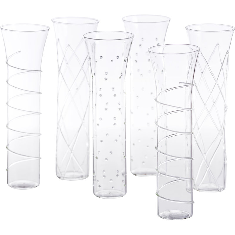Razzle Dazzle 6oz. Flute Set, Clear