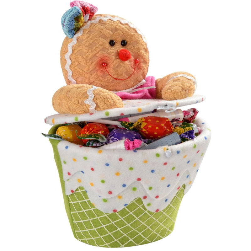 Christmas Gingerbread Man Stuffed Holiday Accent