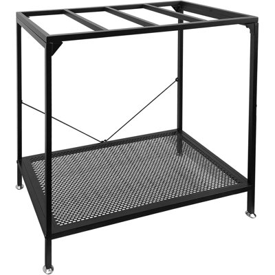 40 Gallon Fish Tank Stand, 2 Stands Metal Aquarium Stand, Aquarium Turtle Tank (40 Gallon-Black)
