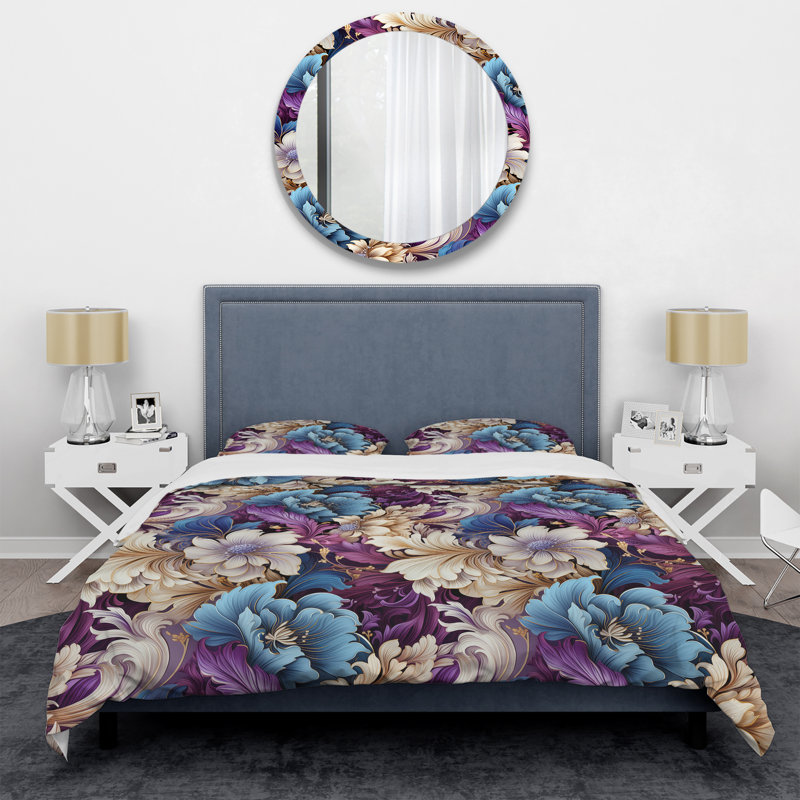 Ensemble de housse de couette Gatsby Paisley, Housse de couette pour très grand lit et 2 très