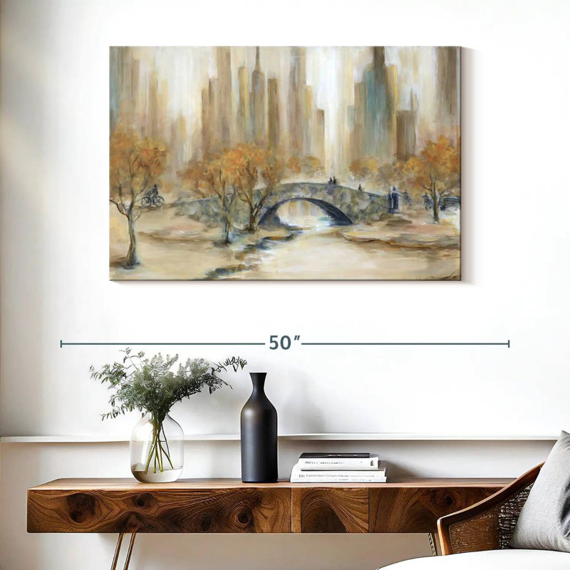 Sireci Empty Central Park, 26" H x 39" W