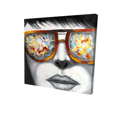 Lunettes de soleil colorées - Toile de salon pour femme