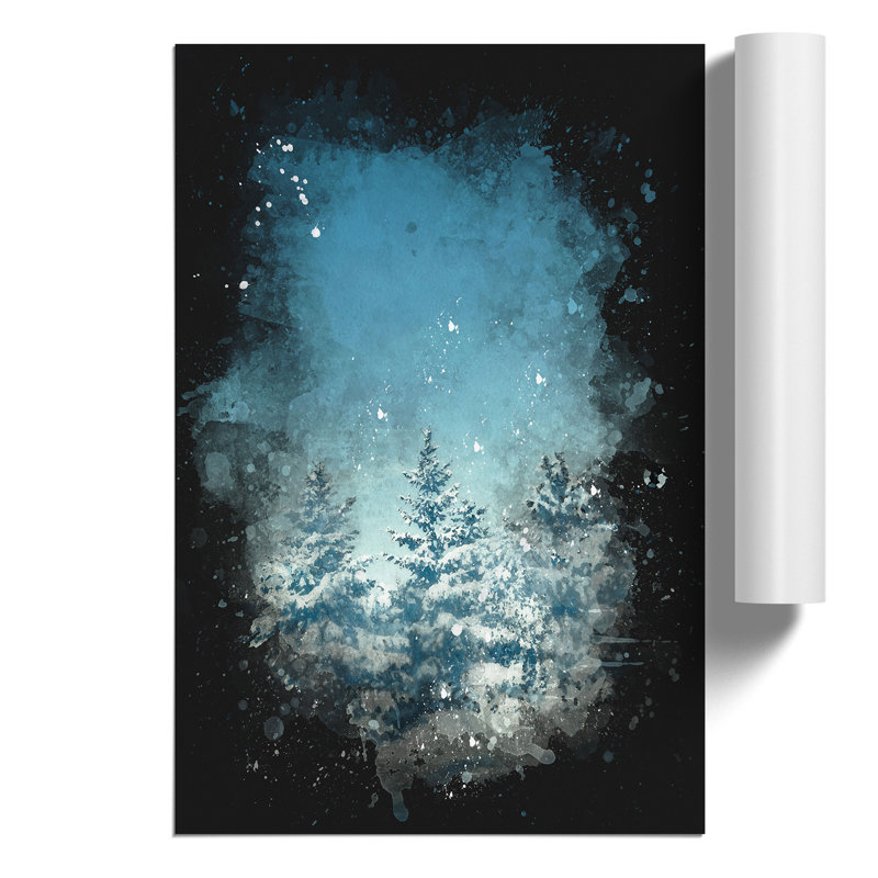 Winter Forest Vol.9 Paint Splash - Unframed Graphic Art, 30cm H x 21cm W x 0.1cm D