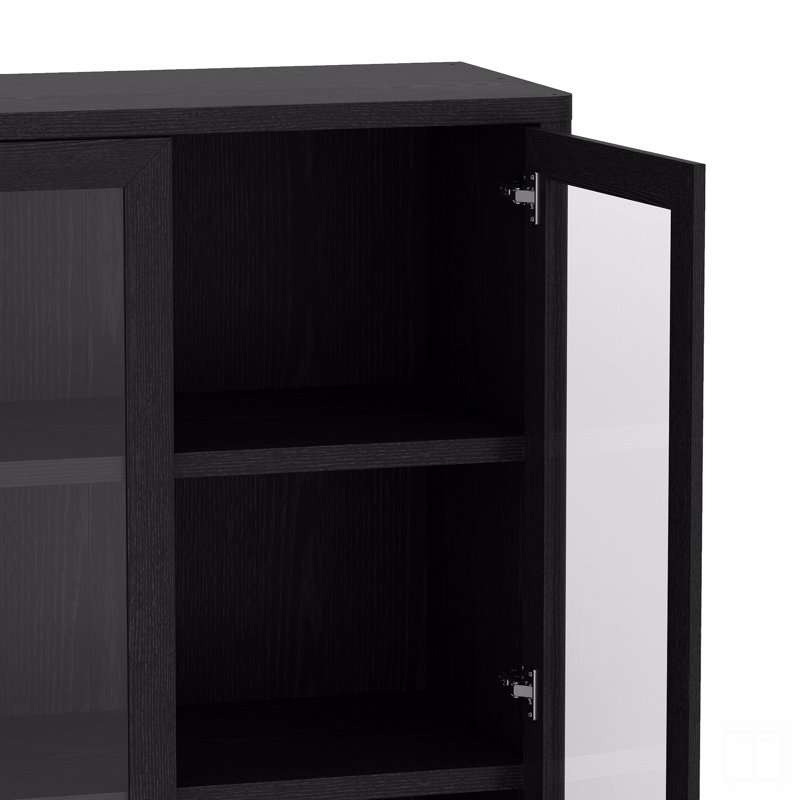 Bibliothèque 38 ", Noir, H 79 po x l 38 po x P 18,1 po