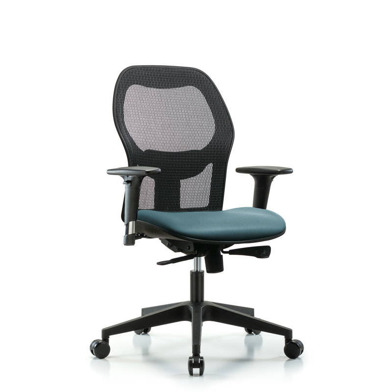 Vinyl Task Chair, Storm, Casters, Yes
