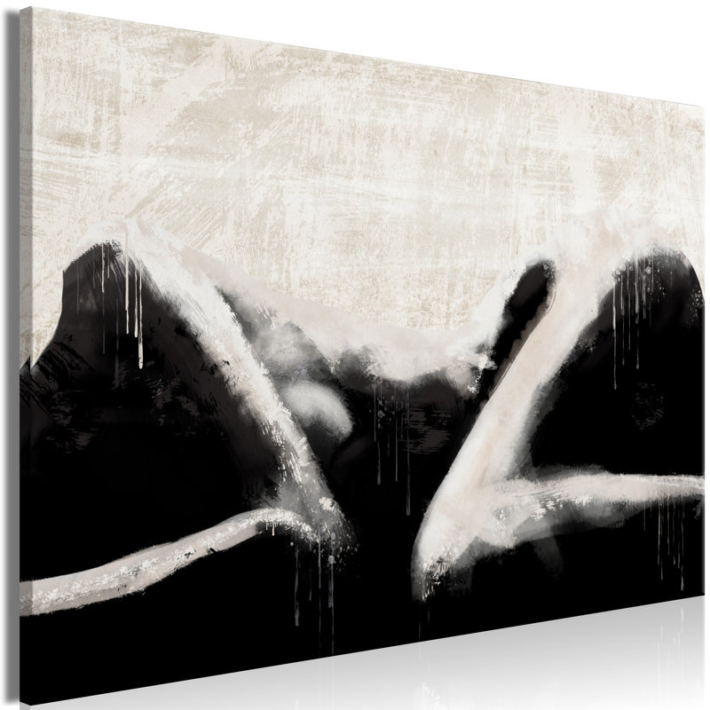 Lying Beauty - Wrapped Canvas Painting, 80cm H x 120cm W