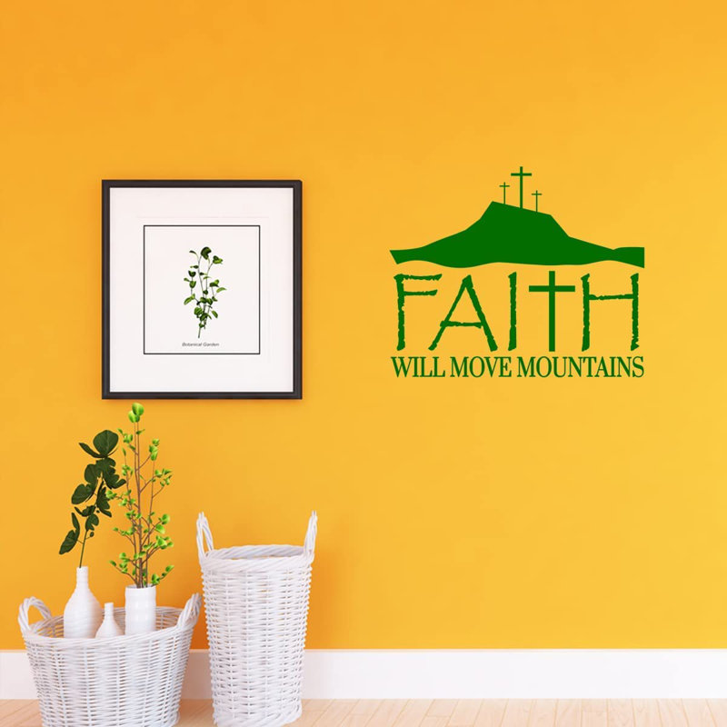 Text & Numbers Non-Wall Damaging Wall Decal, Green, 18" H x 22" W