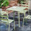 Table d'extérieur carrée imperméable pour balcon et cour Sera-385576929