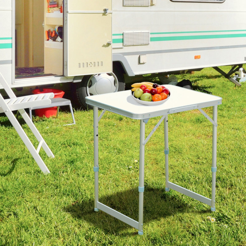 Folding Camping Table With Height Adjustability, Lightweight Portable Table With Carry Handle, Outdoor Folding Table Camping Accessories