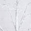 4Ft. 6Ft. 8Ft. Pre-Lit Artificial Birch Trees With LED Lights - Set Of 3-1628050416-1628050419