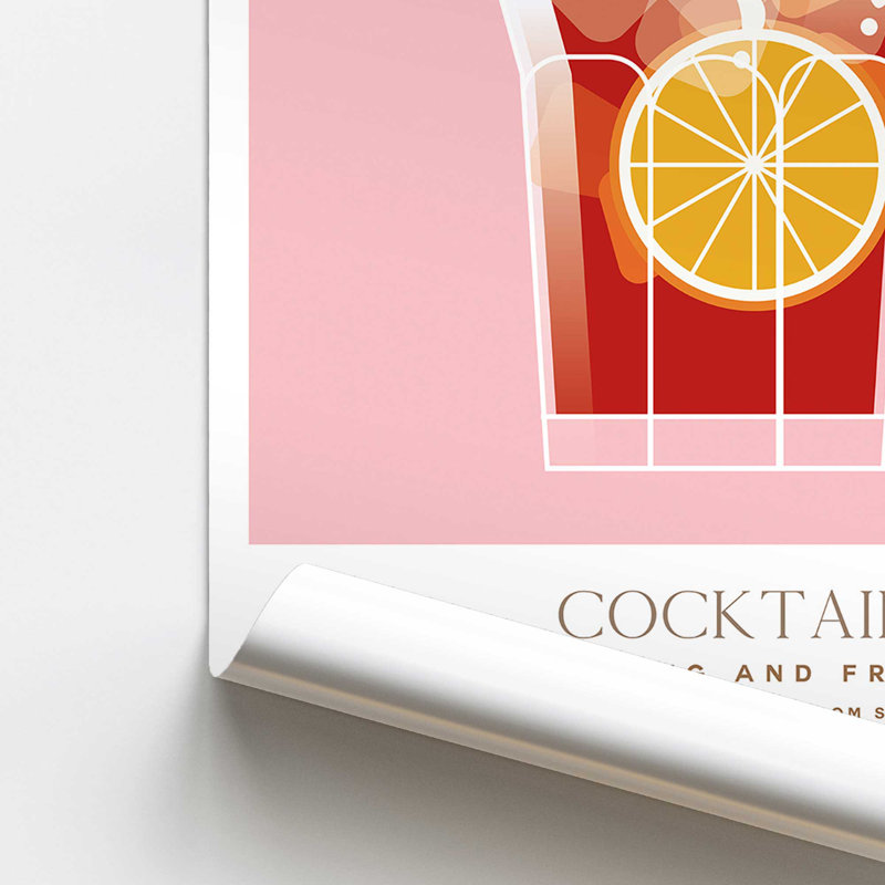 Sangria Cocktail, reproduction d'affiche, Sans cadre, H 20 po x l 16 po