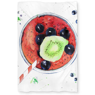 Berry Smoothies Kitchen Red Duvet Cover | Home Decor Essentials