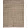 Equestrian Leather Geometric Area Rug in Chestnut