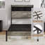 Structure de lit plateforme, en bois, avec rangement et 2 portes, sans bruit-262423834
