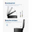 Poubelle à mains-libres GarveeHome - Poubelle de cuisine en acier inoxydable de 50 L (13,2 gallons) pour le bureau à domicile - Couvercle à fermeture en douceur, seau intérieur amovible, solution de recyclage des déchets de grande capacité, couleur noire-124011846