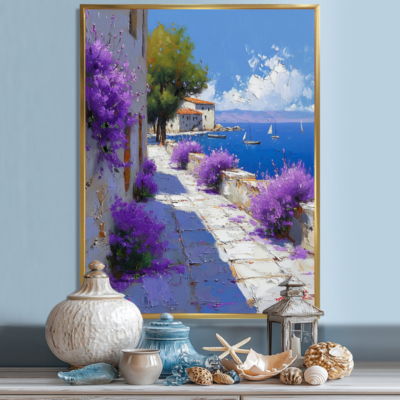 Ingun - décoration murale plage, Cadre flottant doré, H 40 po x l 30 po