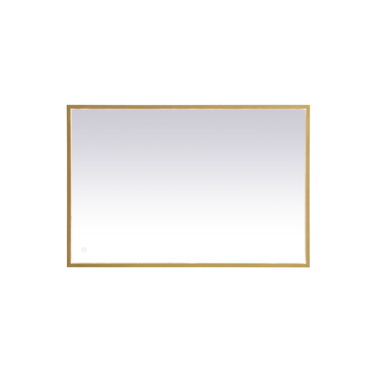 Piche Aluminum Mirror, Brass, 27" x 40"