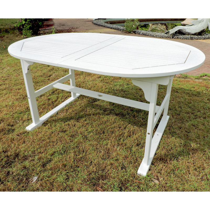 Table de salle à manger Clemmons, Blanc antique