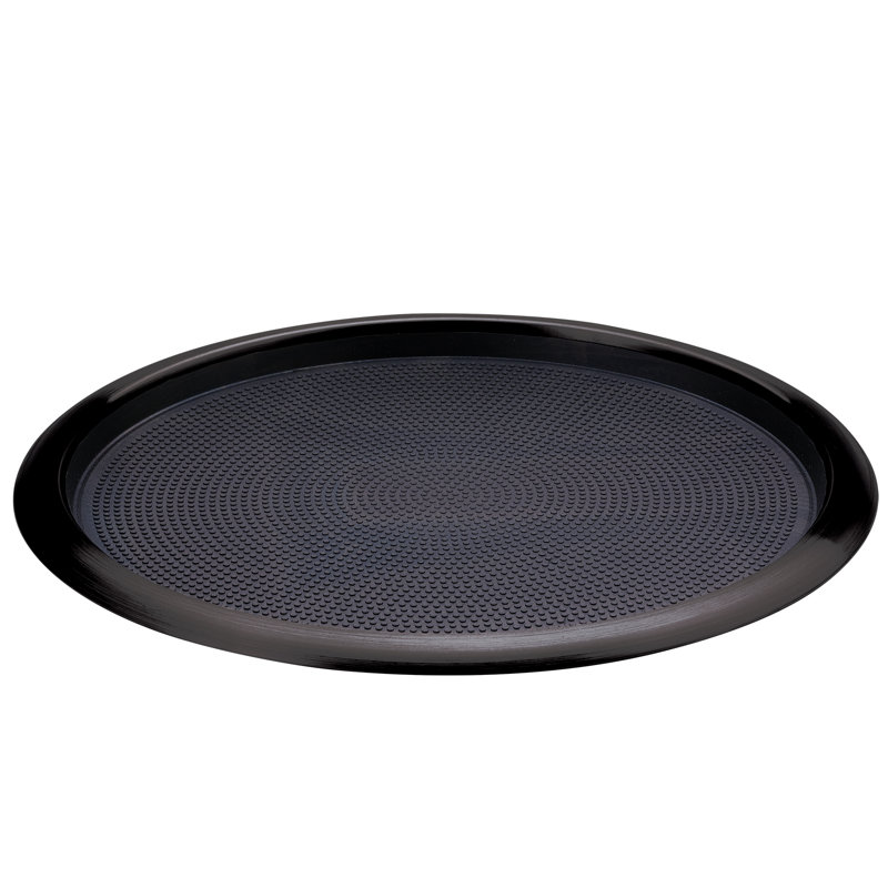 Plateau de service amovible en acier inoxydable, Noir, 16"