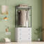 Armoire-penderie autoportante moderne 71 "avec tiroirs de rangement et tringle