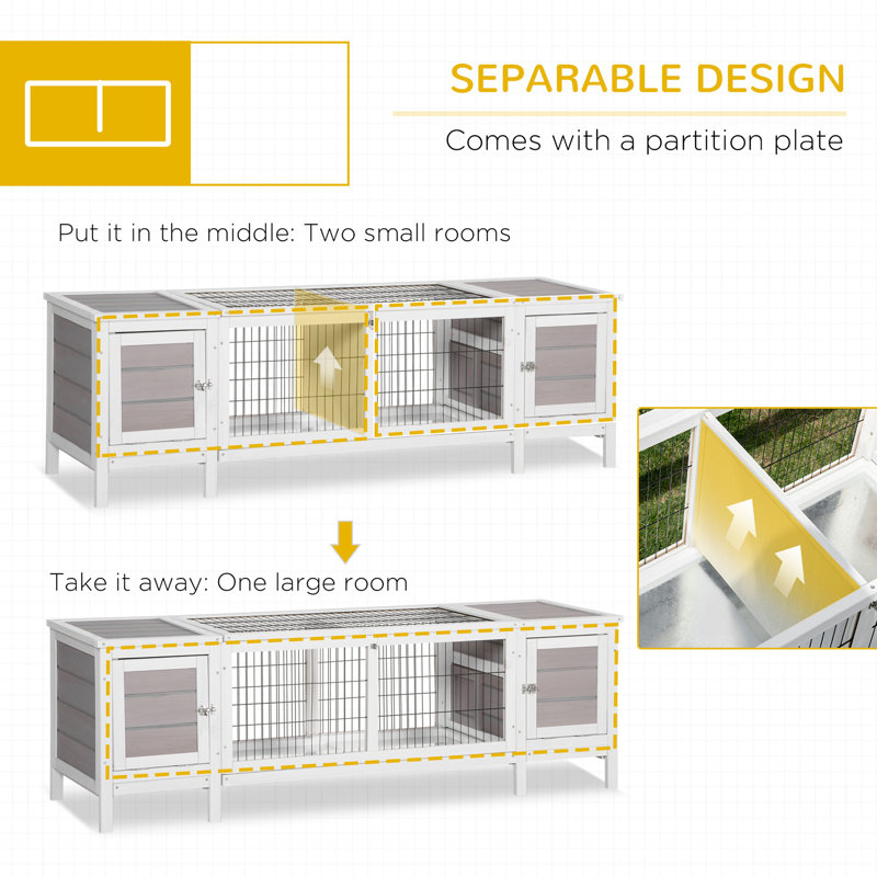 Pet House with Pull-Out Tray