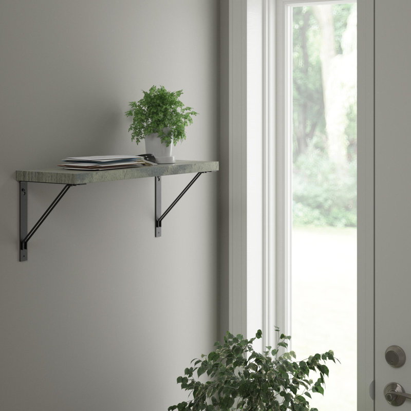 Double Wire Shelf Brackets, Matte Black