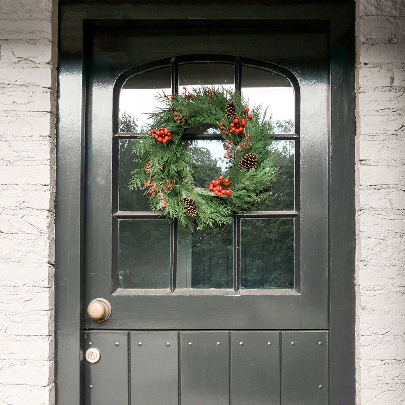 Faux Wreath, 45cm W x 45cm H x 10cm D
