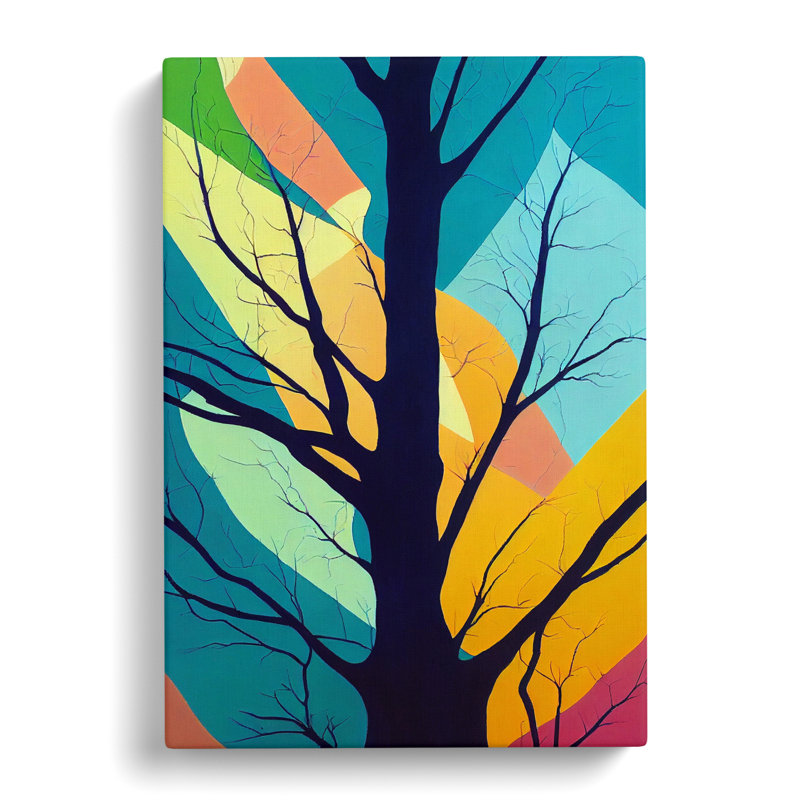 Tree Abstract in Colour Vol.4 - Wrapped Canvas, 60cm H x 40cm W x 3cm D