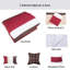 Ensemble d'édredon rayé 7 pièces en fibre ultra-fine douce et convient aux chambres à coucher-117431181-117431179