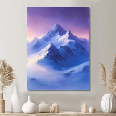 Gocio Alaska Snow Capped Summit at Twilight III - Alaska, art mural