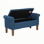 Banc de rangement en tissu