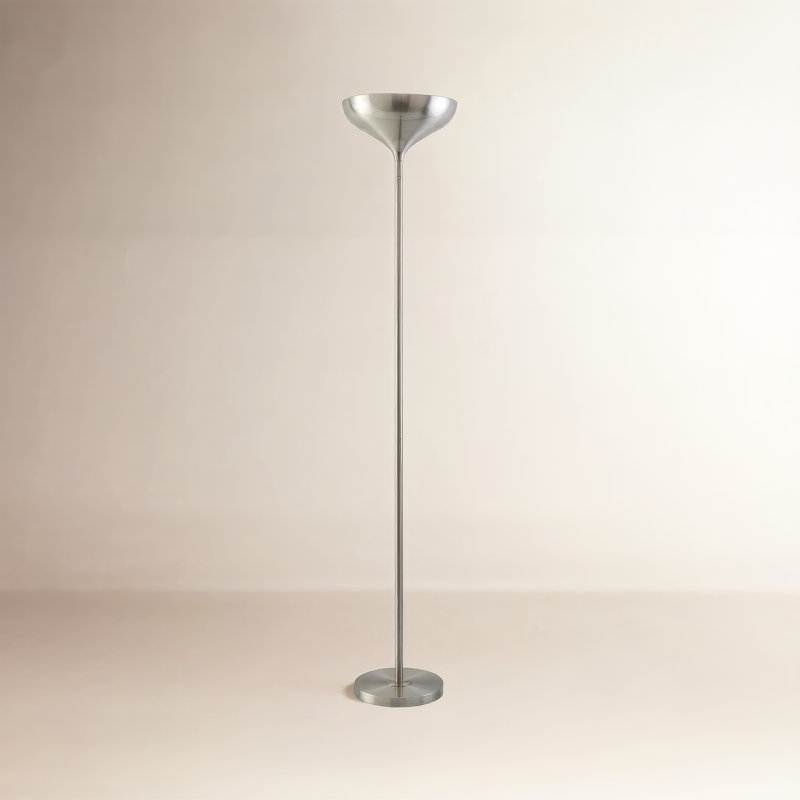 Lashley Nylah Luhu Floor Lamp, Silver