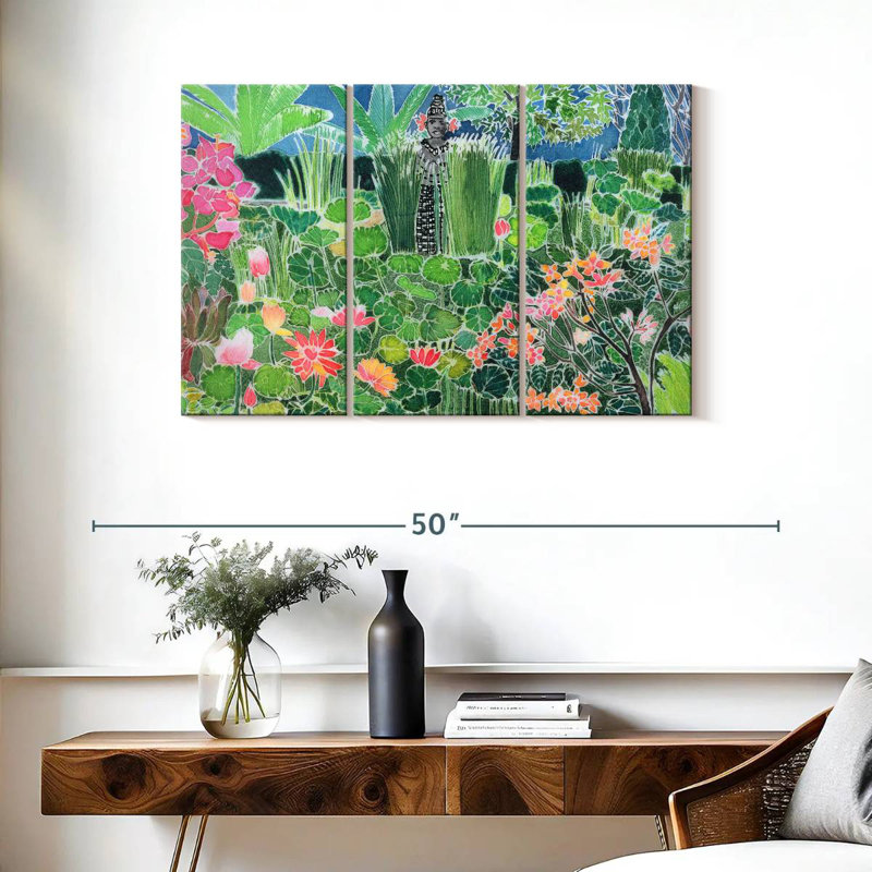 Harnek Lotus Pond Ubud Bali, 24" H x 38" W