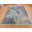 Tapis gris en laine et en soie noué à la main 9 pi x 11 pi 10 po 516048E46EC2426BA850E630C1918B15