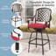 Ensemble de 6 tabourets de bar pivotants pour l'extérieur-1621201236-1621201242