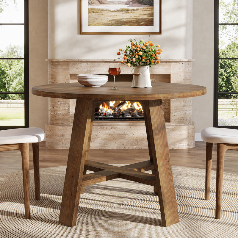 Solid Wood Round Dining Table