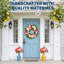 Ensemble de couronne de pivoines de printemps 24 po, décoration murale de porte d'entrée en rotin en soie artificielle-129199475