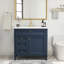 Meuble-lavabo de 36 po avec lavabo supérieur, meuble de rangement moderne avec 2 tiroirs et un tiroir basculant, meuble-lavabo simple, meuble-lavabo-877974458
