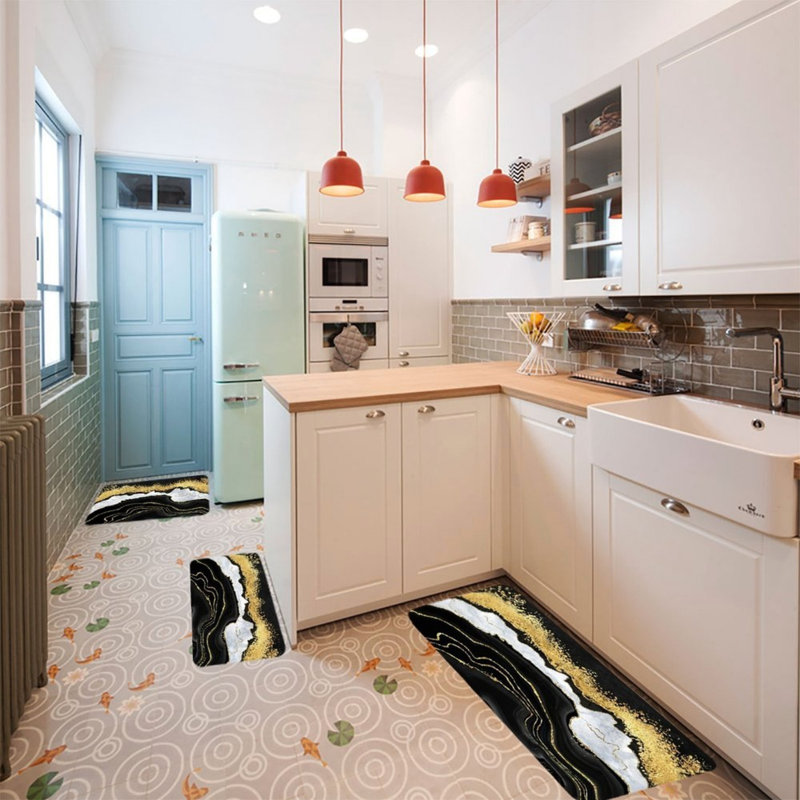 Ensemble de tapis de cuisine 3 pièces Kitchen Modern