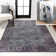 Sarok Ornate Persian All-Over Machine-Washable Purple/Gray Rug