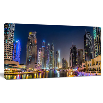 " Dubai Downtown In Summer Night "