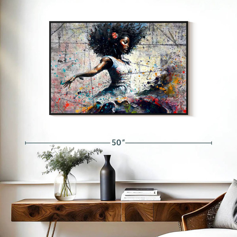 Danseuse africaine Leisha, H 25 po x l 37 po