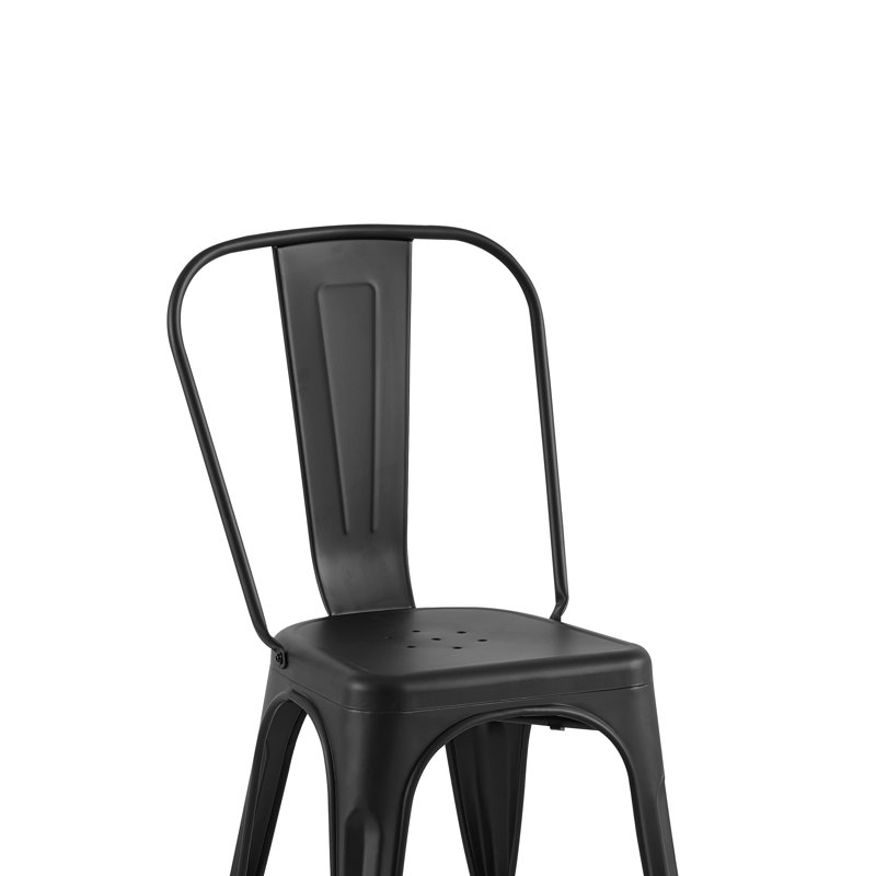 Chaise de salle à manger Kalya, Noir mat, 4