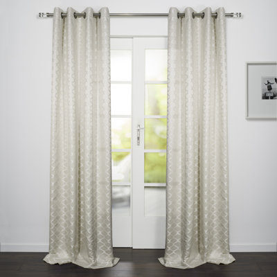 Lusya Semi Sheer Curtain Single Panel