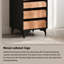 Commode mince noire à tiroirs multiples-1022825453