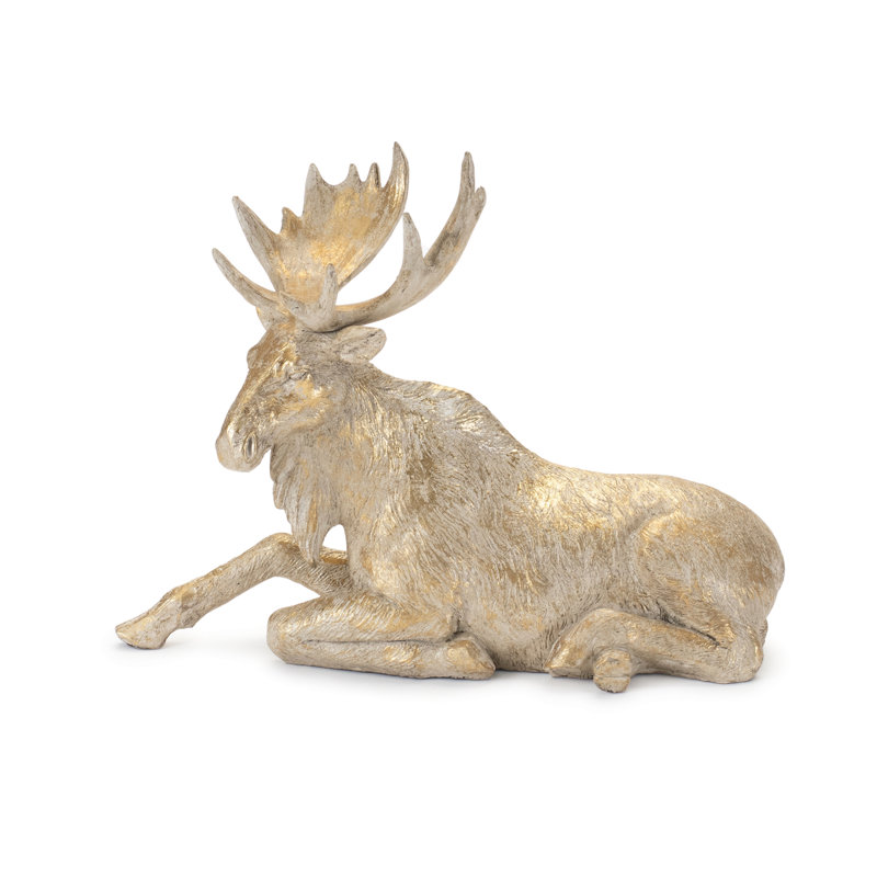 Figurine orignal d'hiver (ensemble de 2)