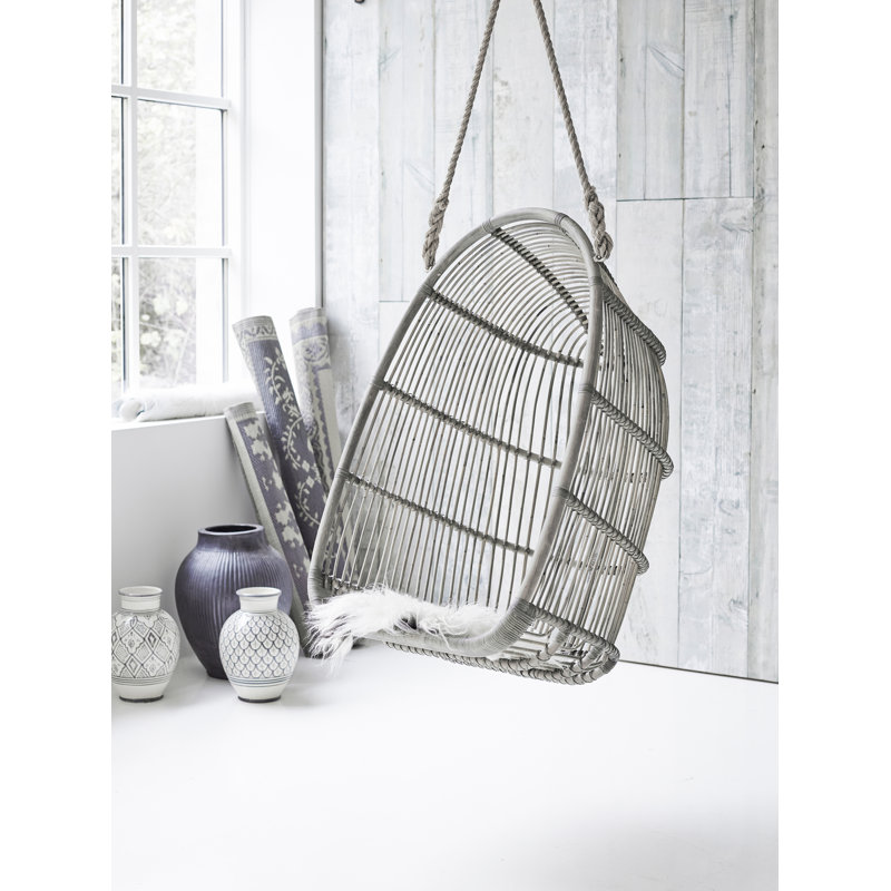 Balancelle Plevna, Gris taupe / toile blanche, Gris taupe