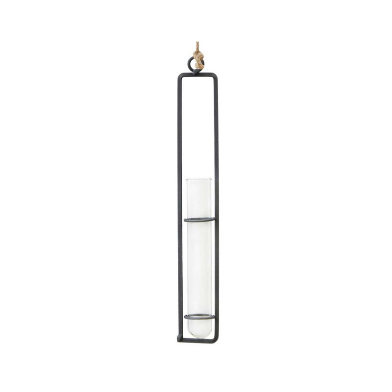 Poole Glass Wall Vase, 22cm H x 4cm W x 4cm D