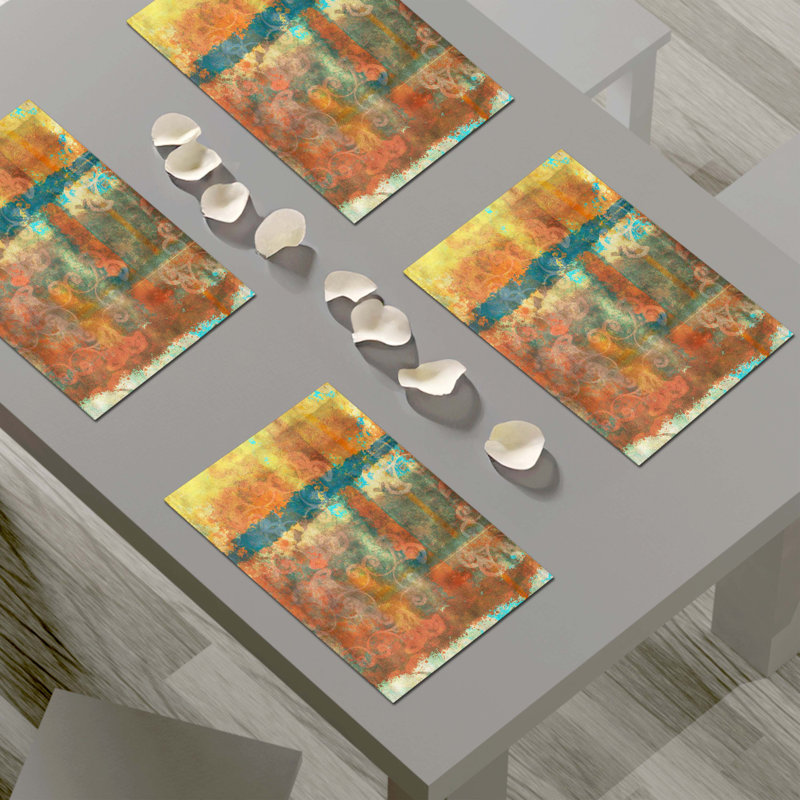 Napperon abstrait en polyester